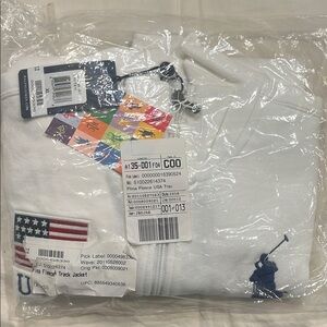 Polo Ralph Lauren White Track Jacket